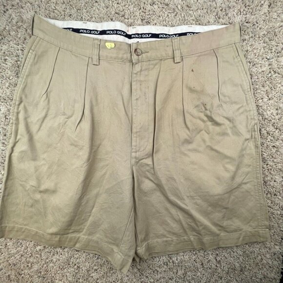 Polo Ralph Lauren Other - Polo Golf Ralph Lauren Shorts Men’s Adult Cotton Size 36 Beige Chino Pleated ***